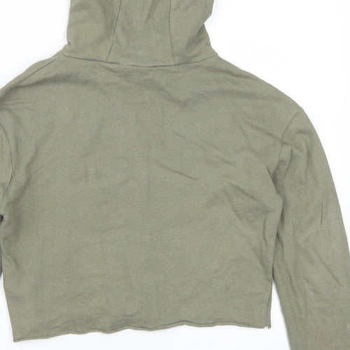 Evie Girls Green   Pullover Hoodie Size 9-10 Years  - Girld Can Do Anything