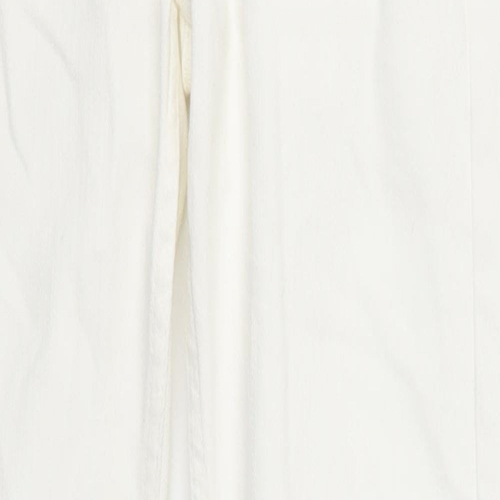Preworn Womens White  Denim Skinny Jeans Size 27 in L28 in