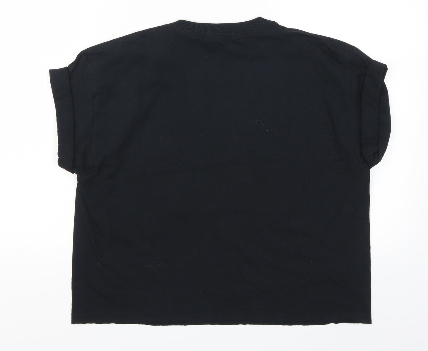 Preworn Girls Black   Basic T-Shirt Size 11-12 Years  - Excuse Me While I Be Dramatic