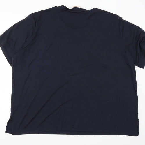 Daxon Womens Blue Floral  Basic T-Shirt Size 30