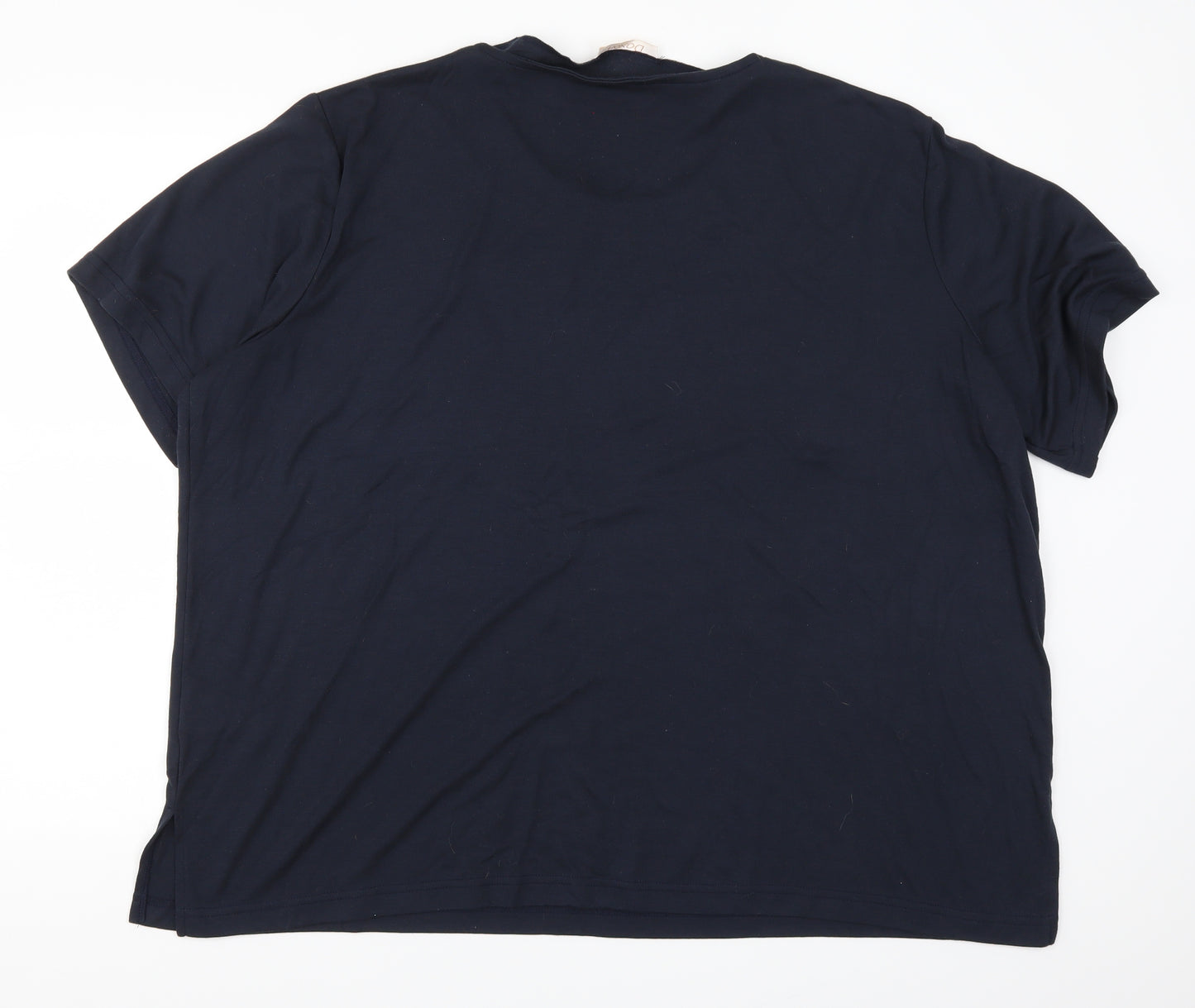 Daxon Womens Blue Floral  Basic T-Shirt Size 30