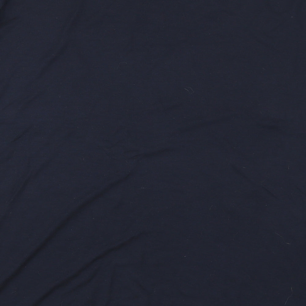 Daxon Womens Blue Floral  Basic T-Shirt Size 30
