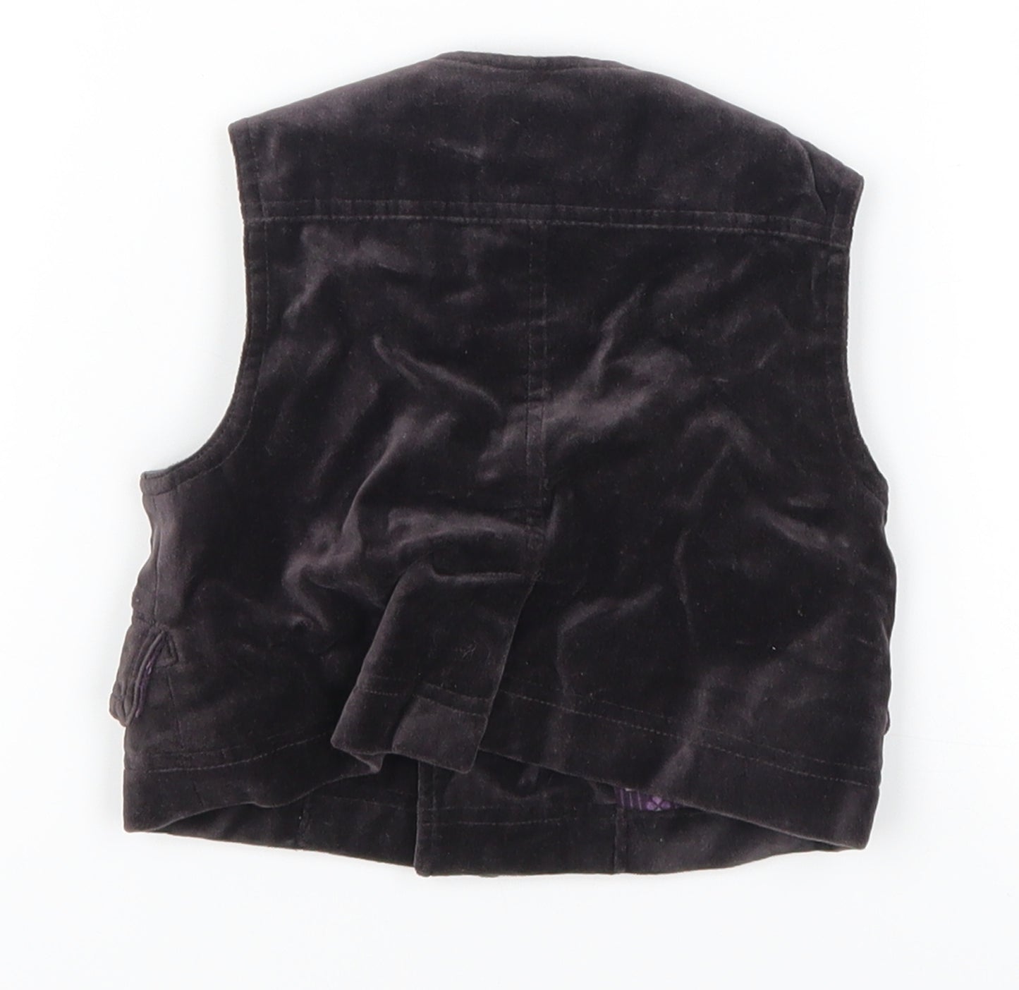 Monsoon Girls Purple   Jacket Waistcoat Size 6-9 Months