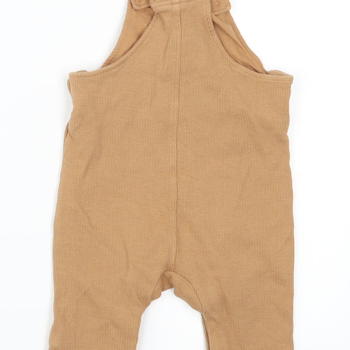 Marks and Spencer Baby Brown   Dungaree One-Piece Size 9-12 Months  - Fox