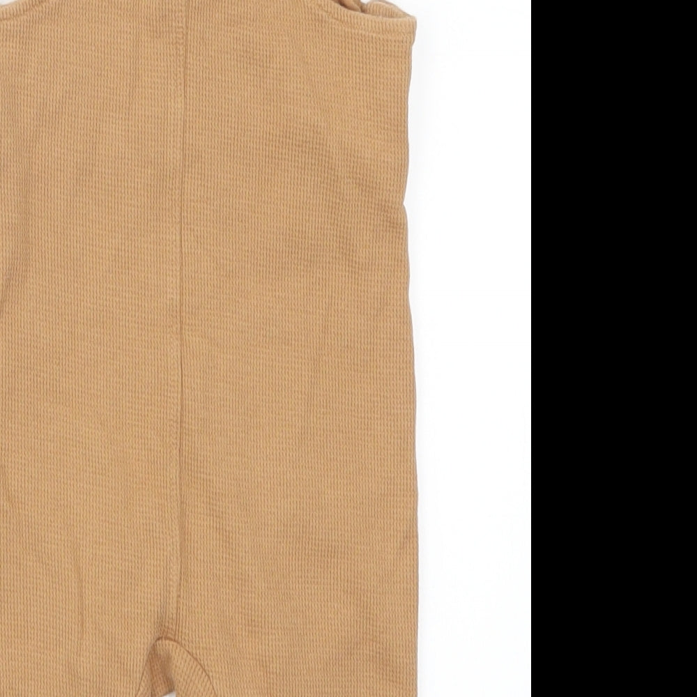 Marks and Spencer Baby Brown   Dungaree One-Piece Size 9-12 Months  - Fox