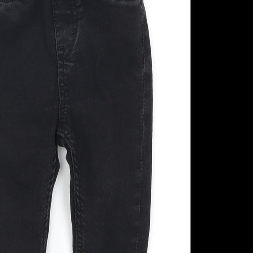 H&M Baby Black  Denim Capri Jeans Size 12-18 Months