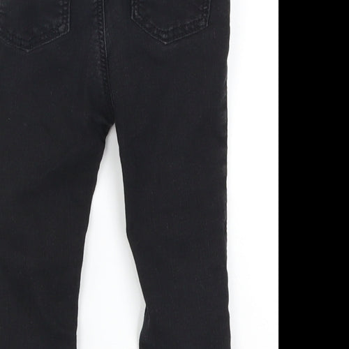 H&M Baby Black  Denim Capri Jeans Size 12-18 Months