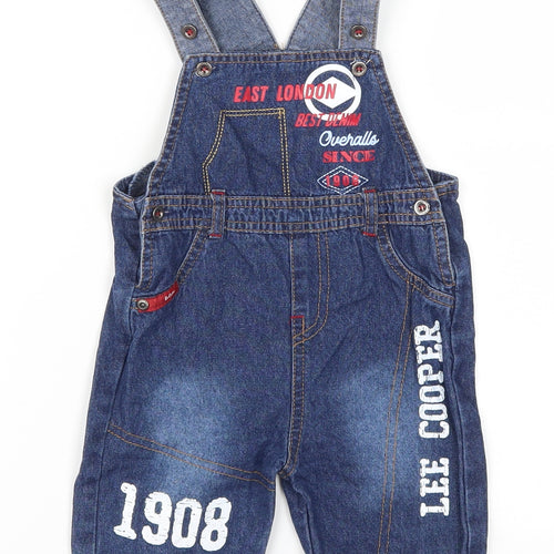 Lee Cooper Baby Blue  Denim Dungaree One-Piece Size 18 Months  - Lee Cooper