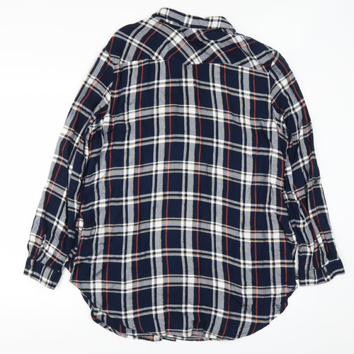 George Womens Blue   Basic Button-Up Size 18