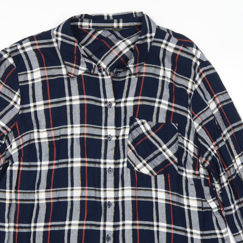 George Womens Blue   Basic Button-Up Size 18
