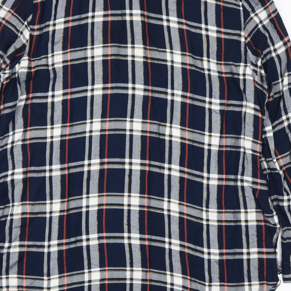 George Womens Blue   Basic Button-Up Size 18