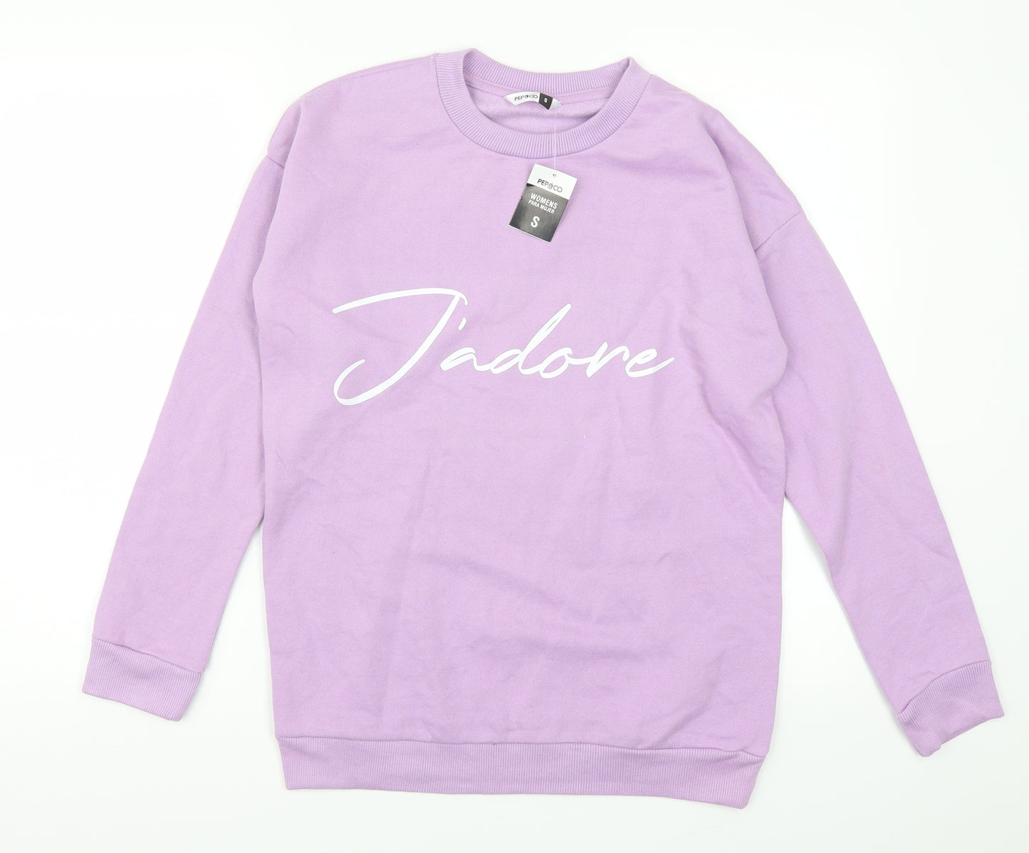 Pep & Co Womens Purple   Pullover Sweatshirt Size S  - J'adore