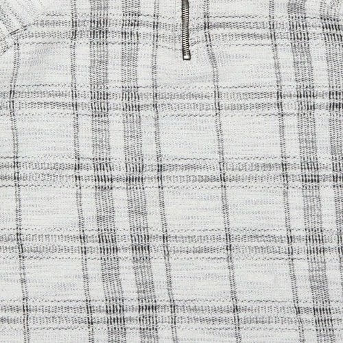 Atmosphere Womens Grey Check  Pullover Jumper Size 16