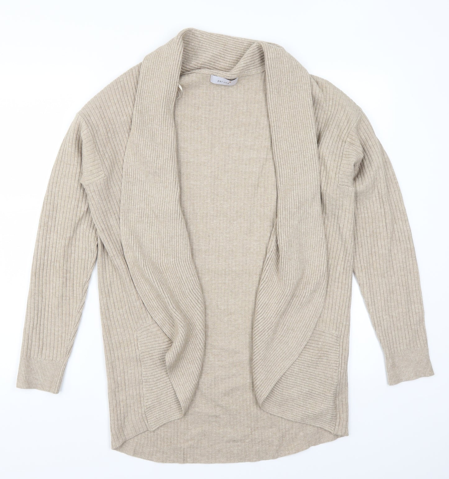 Marks and Spencer Womens Beige   Cardigan Jumper Size 16