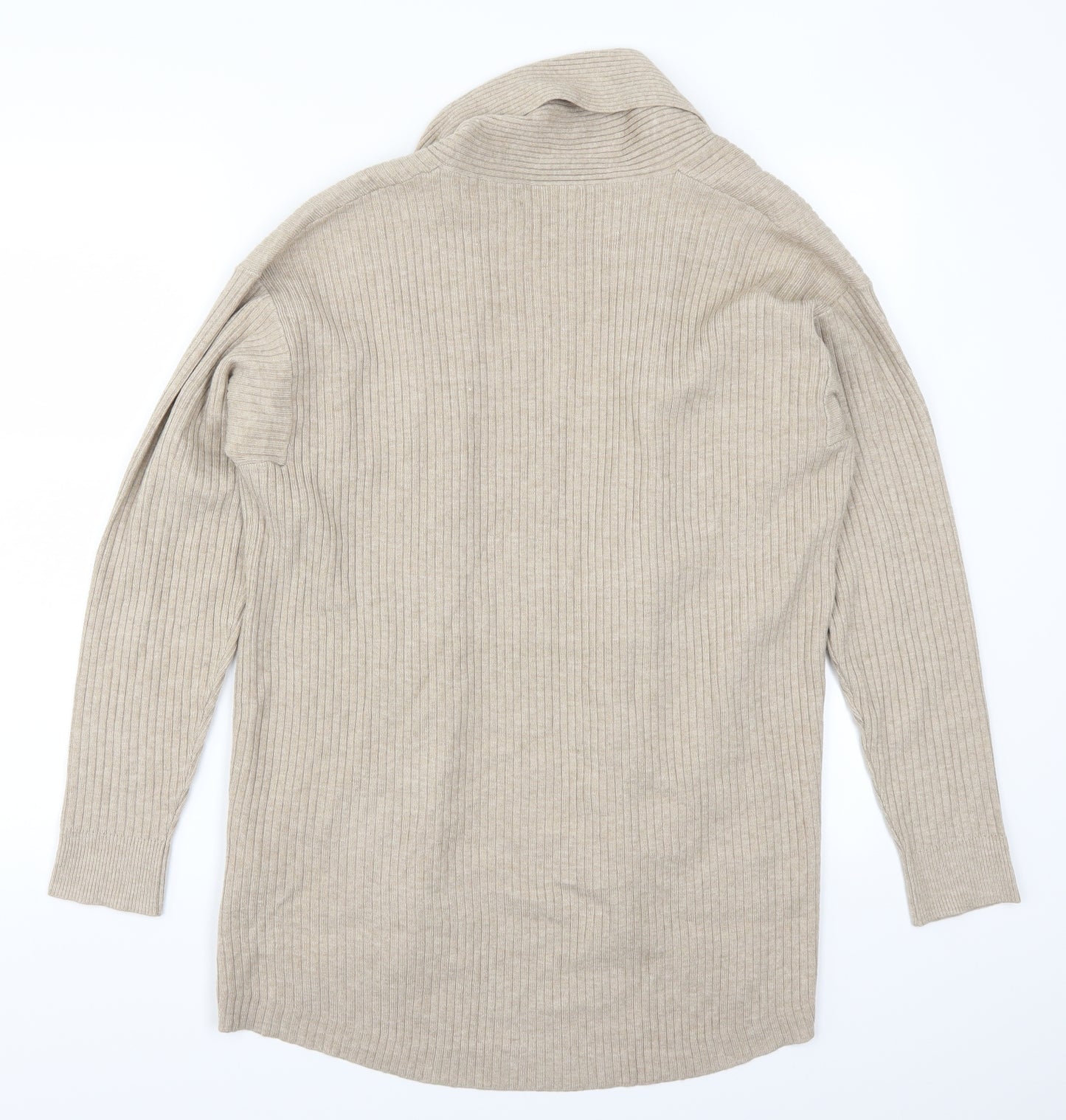 Marks and Spencer Womens Beige   Cardigan Jumper Size 16