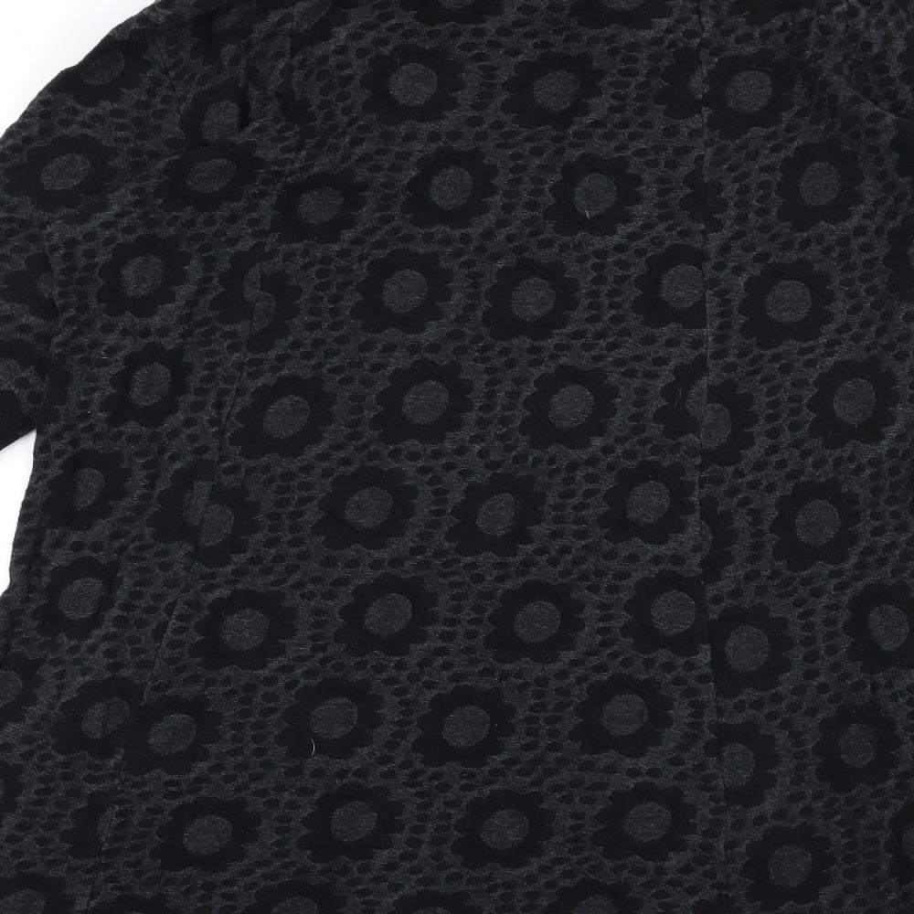 Aldini Womens Grey Floral  Pullover Jumper Size L