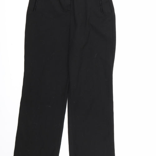 Magi Womens Black  Rayon Dress Pants Trousers Size 12 L25 in