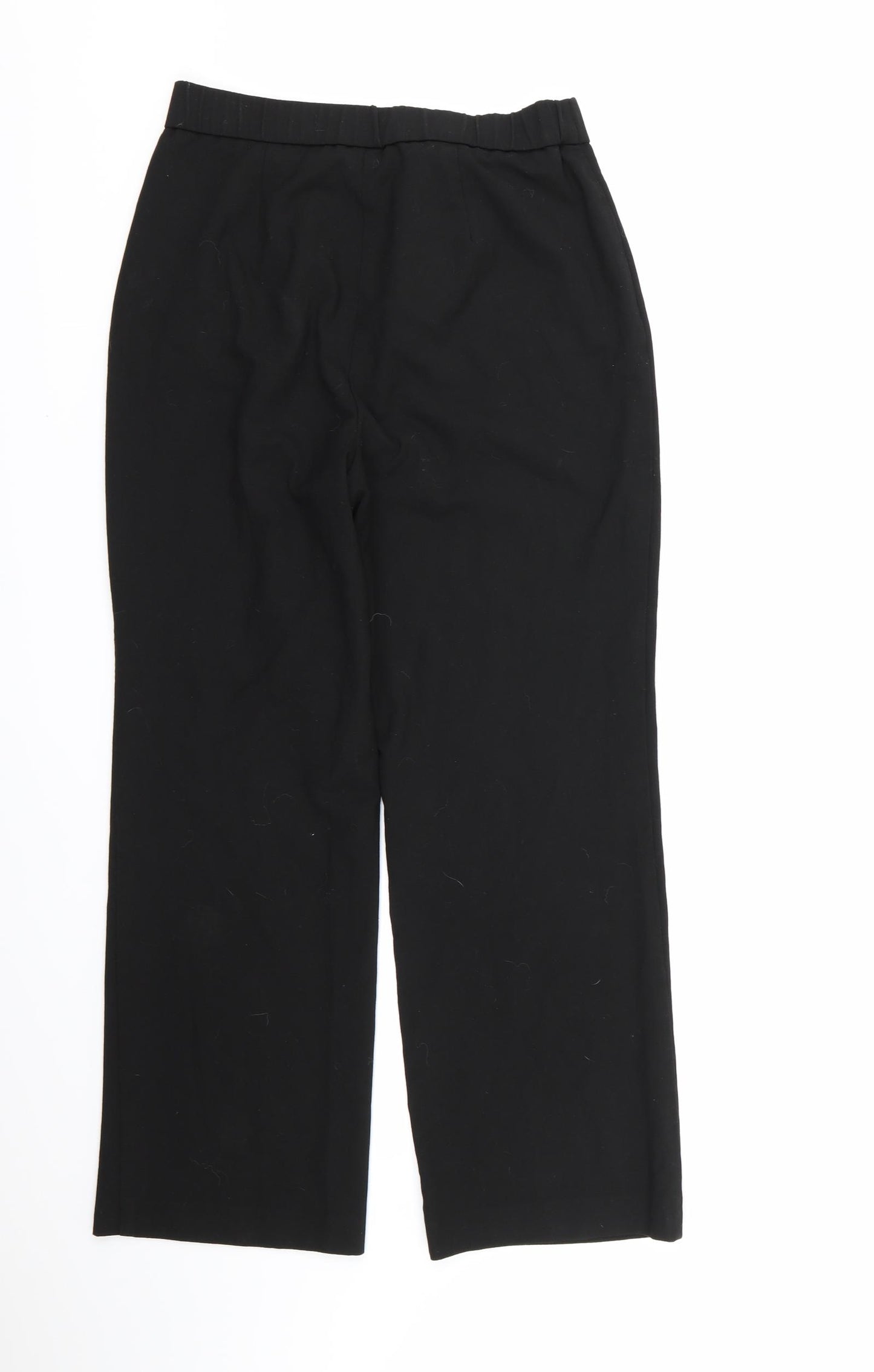 Magi Womens Black  Rayon Dress Pants Trousers Size 12 L25 in