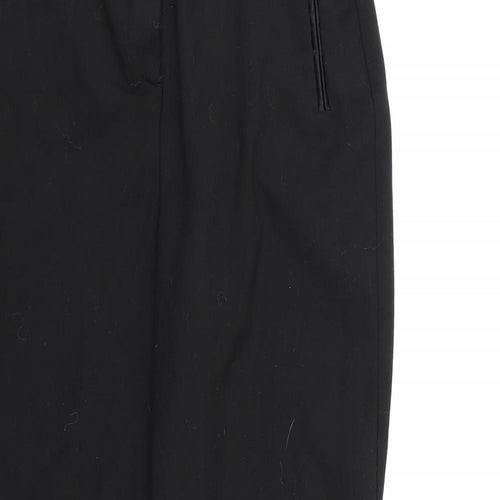 Magi Womens Black  Rayon Dress Pants Trousers Size 12 L25 in