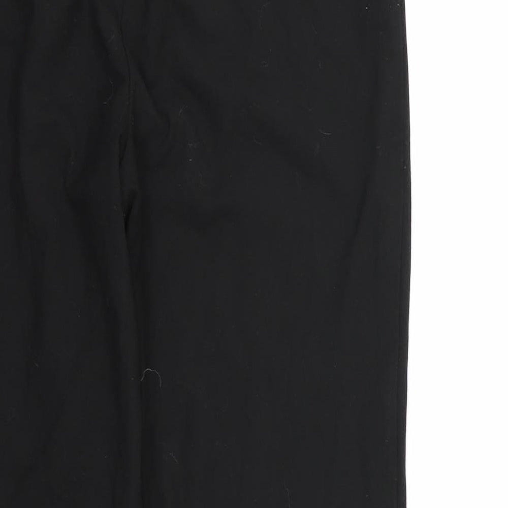 Magi Womens Black  Rayon Dress Pants Trousers Size 12 L25 in