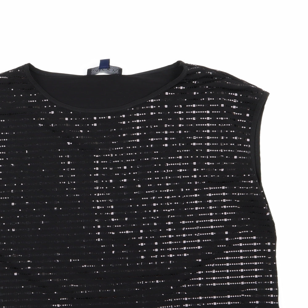 Saloos Womens Black   Basic Blouse Size 16
