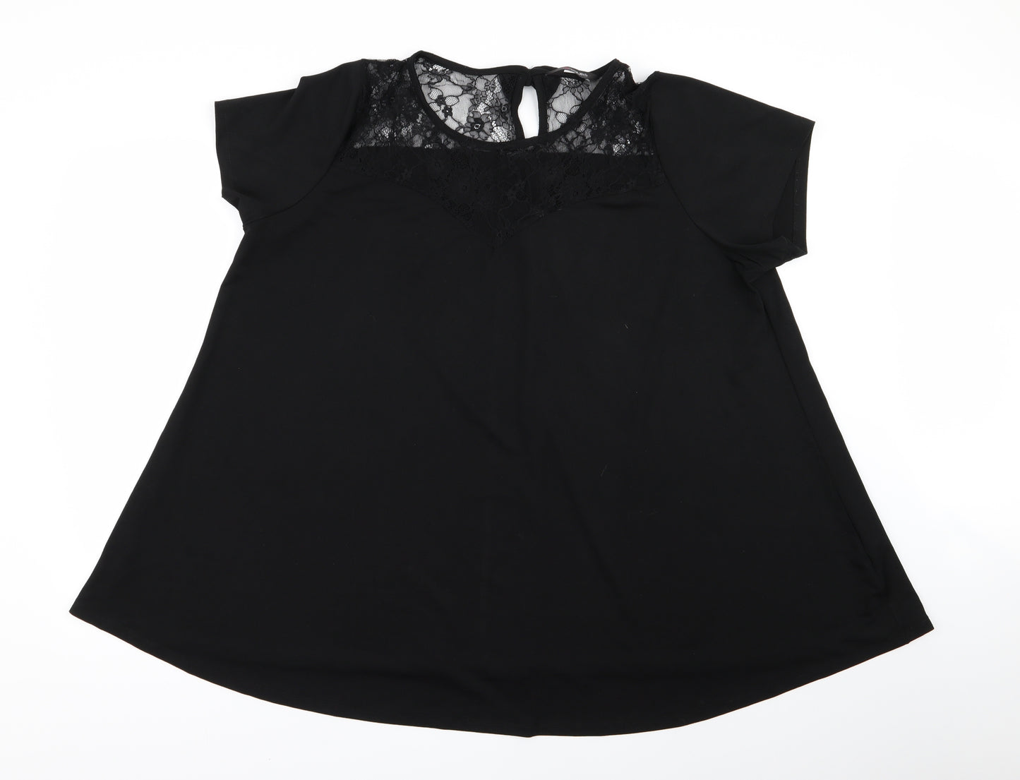 Yours Womens Black   Basic Blouse Size 22