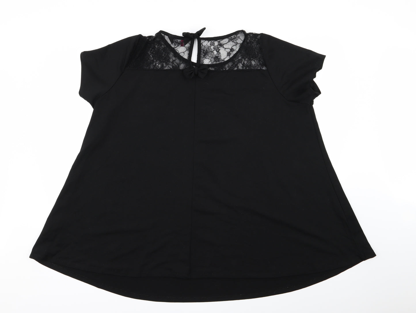 Yours Womens Black   Basic Blouse Size 22