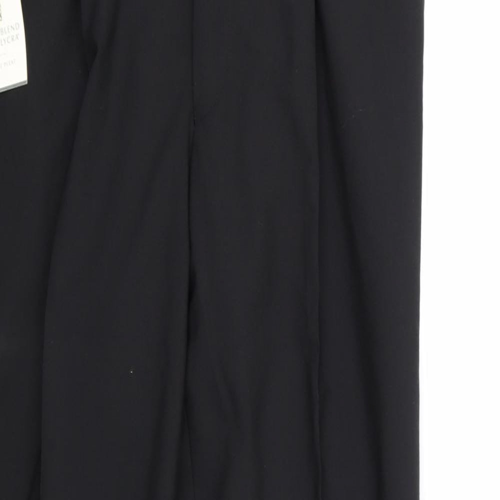 Marks and Spencer Mens Black  Rayon Dress Pants Trousers  L31 in
