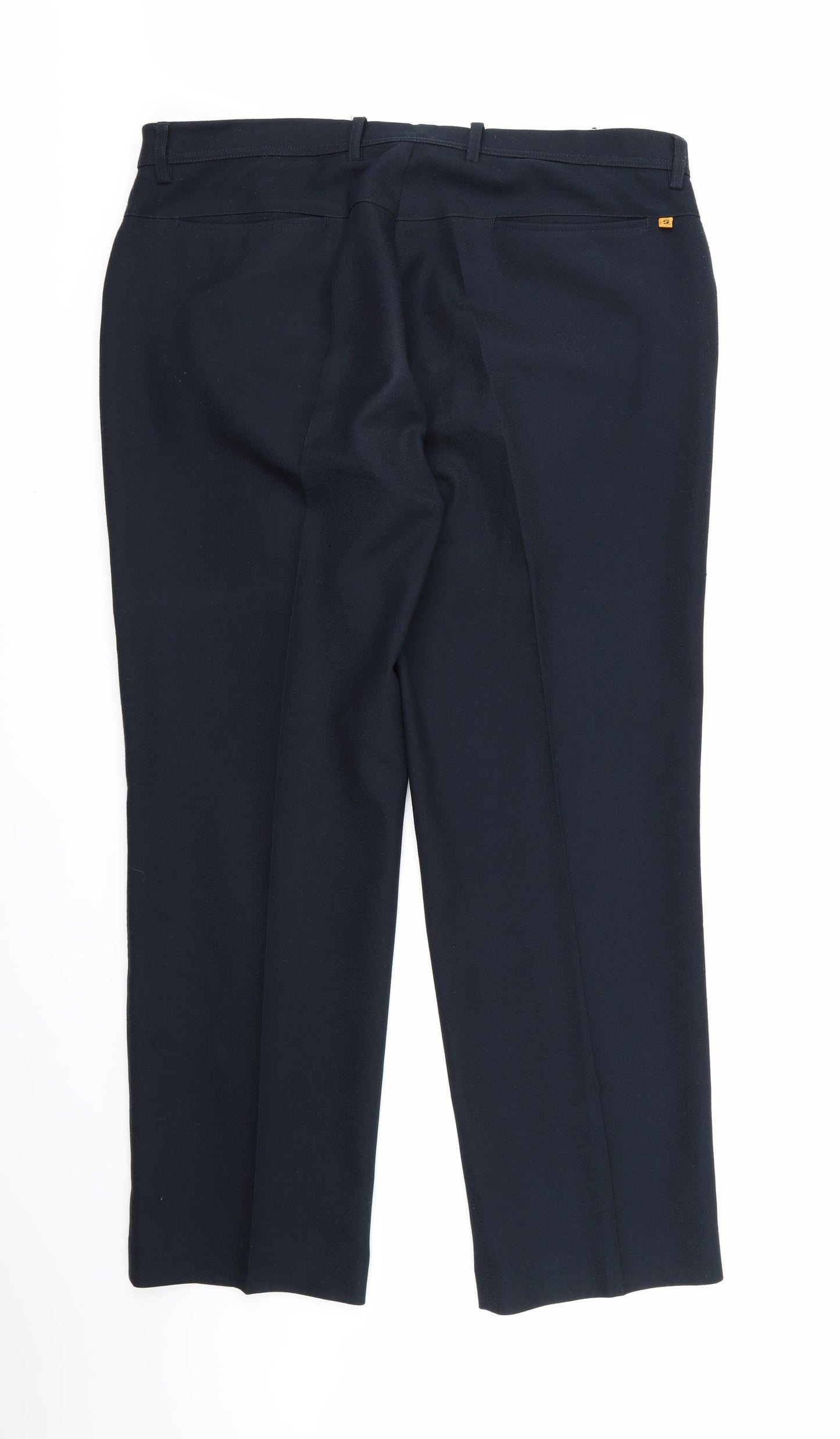 Farah Mens Blue  Rayon Dress Pants Trousers  L30 in