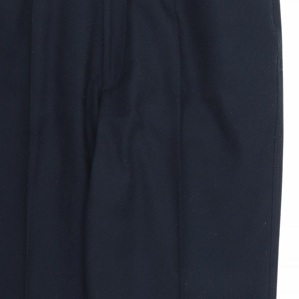 Farah Mens Blue  Rayon Dress Pants Trousers  L30 in