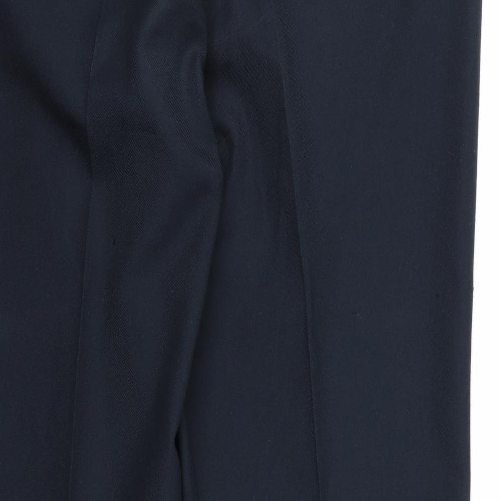 Farah Mens Blue  Rayon Dress Pants Trousers  L30 in