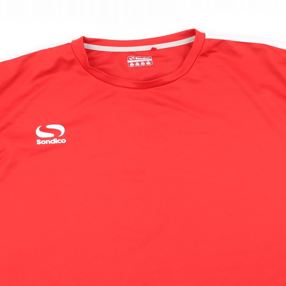 Sandico Mens Red   Basic T-Shirt Size 3XL