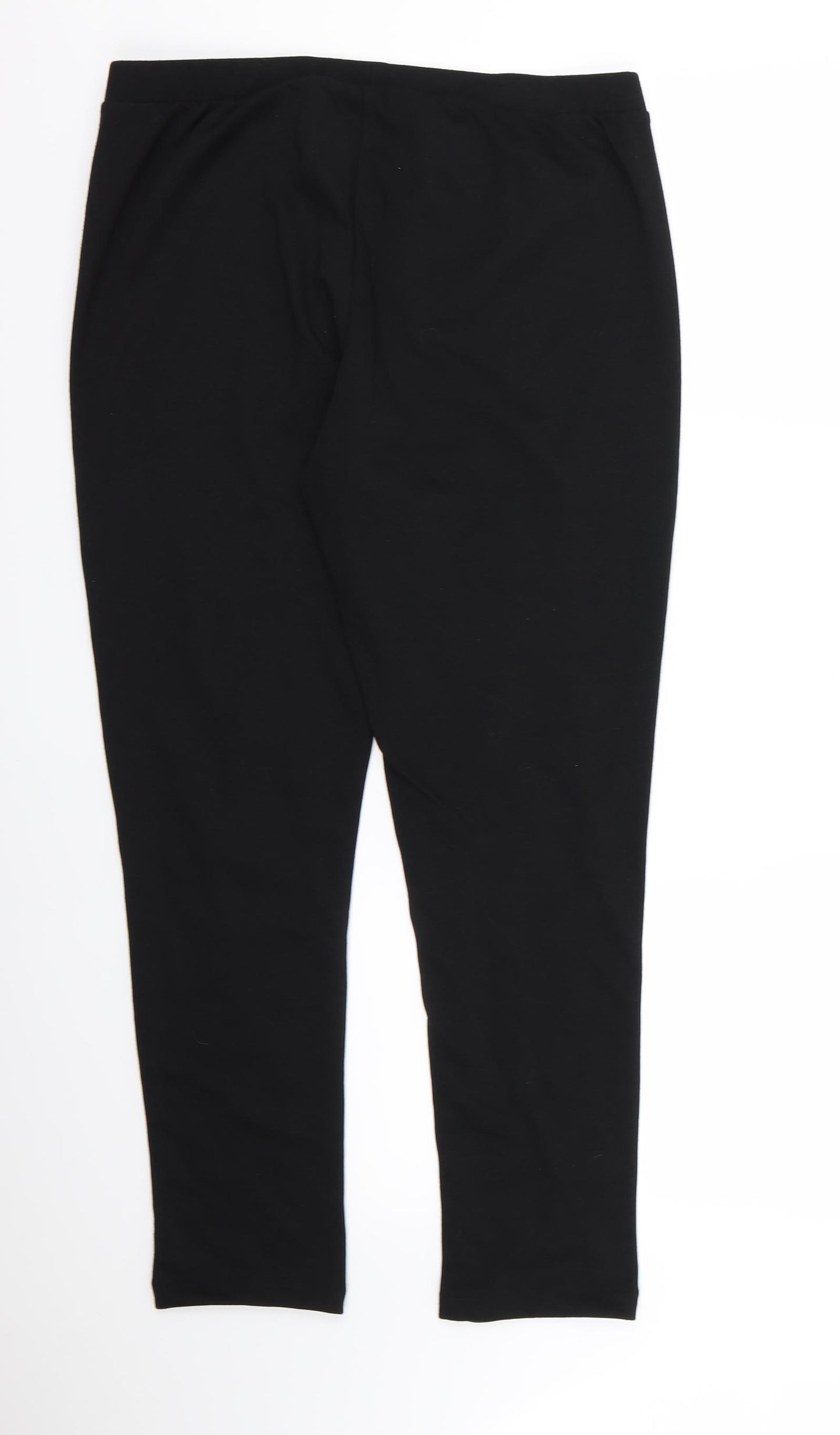 ESMARA Womens Black   Pedal Pusher Leggings Size 18 L26 in
