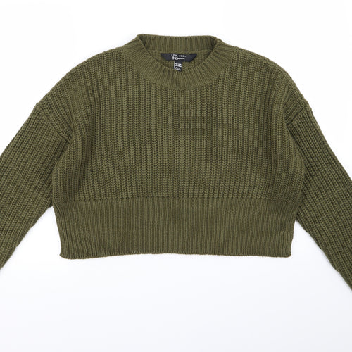 New Look Girls Green  Knit Pullover Jumper Size 14-15 Years