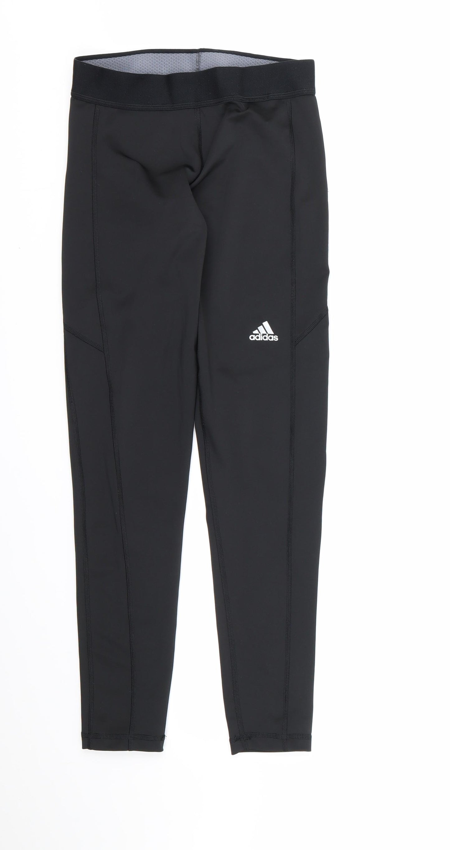 adidas Womens Black   Compression Leggings Size 8 L26 in