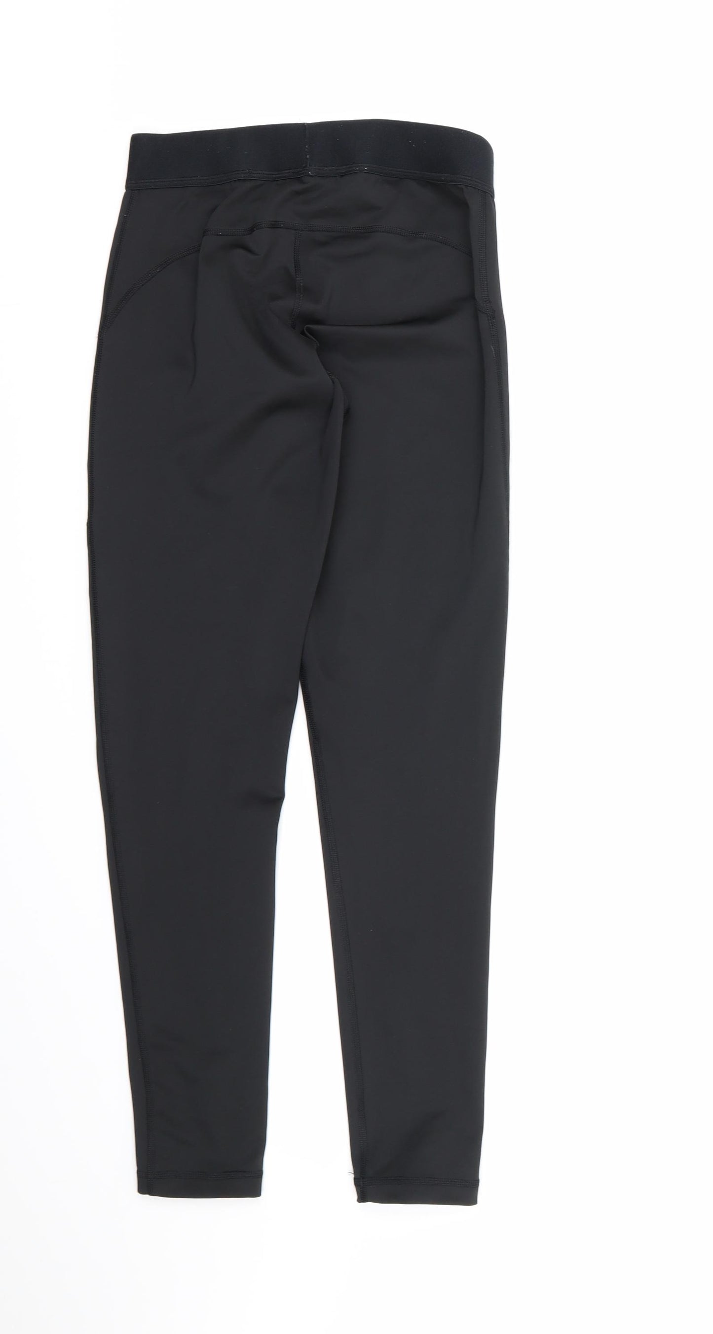 adidas Womens Black   Compression Leggings Size 8 L26 in