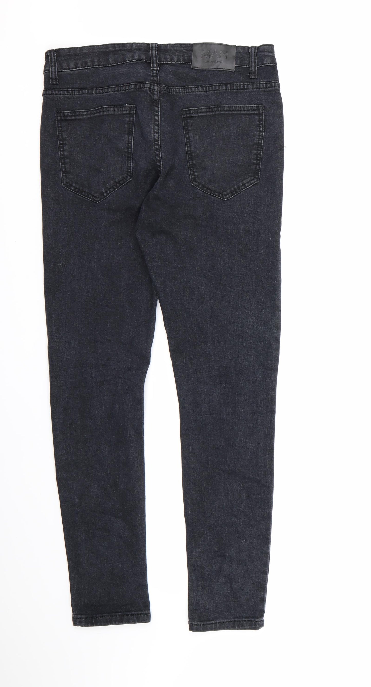 Boohoo Man Mens Black  Denim Skinny Jeans  L28 in