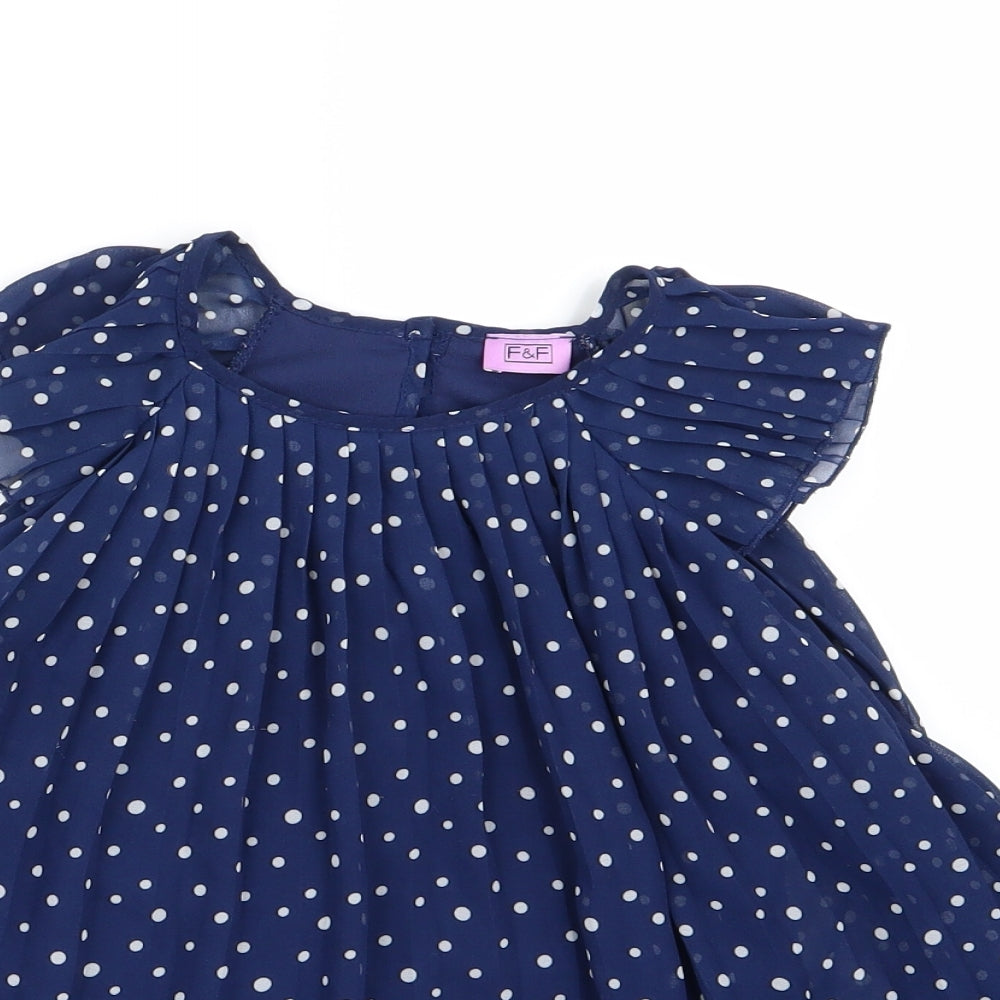 F&F Girls Pink  Chiffon A-Line  Size 5-6 Years