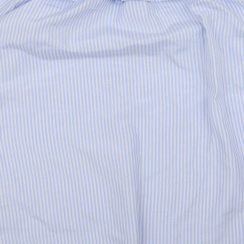 Missguided Womens Blue Striped  A-Line  Size 10