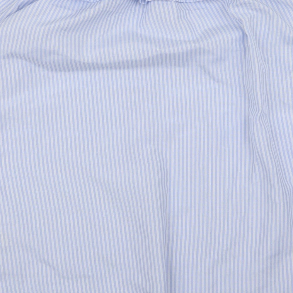 Missguided Womens Blue Striped  A-Line  Size 10