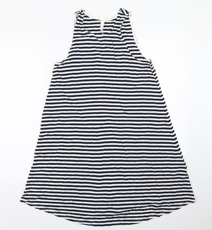 H&M Womens White Striped  A-Line  Size S