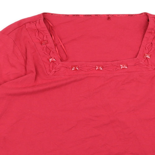 George Womens Red   Basic T-Shirt Size 24