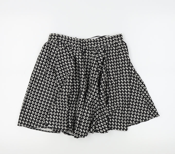 River Island Womens Black Check Mini Skirt Size 10