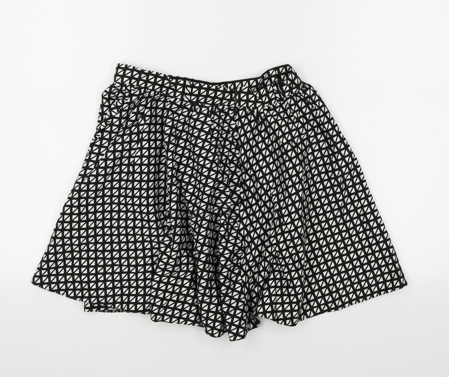River Island Womens Black Check  Mini Skirt Size 10