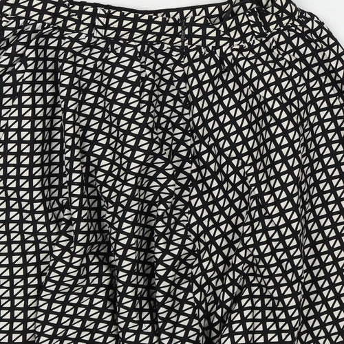 River Island Womens Black Check  Mini Skirt Size 10