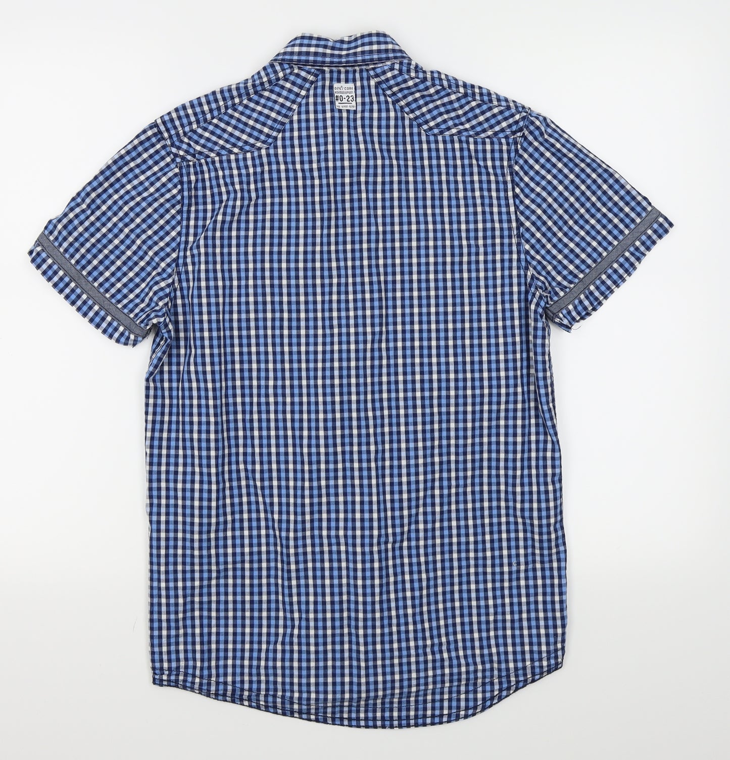 Cedar Wood State Mens Blue Check   Button-Up Size S
