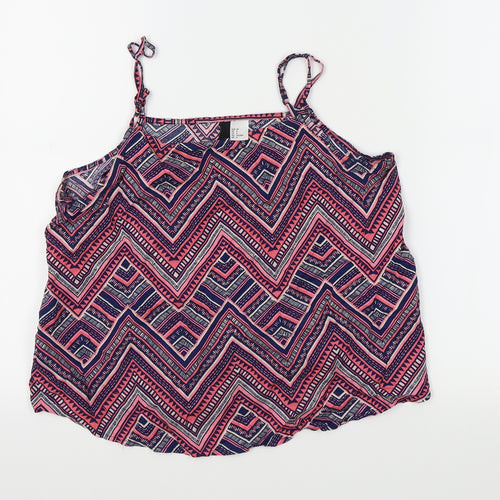 Divided by H&M Womens Multicoloured Geometric  Camisole Tank Size 12