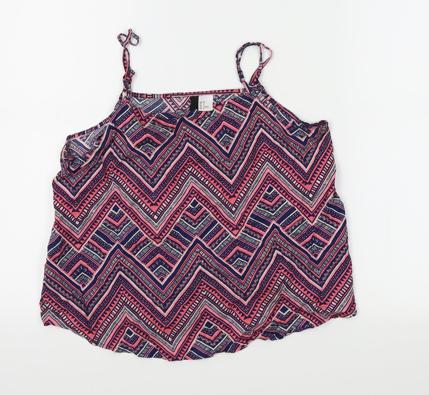 Divided by H&M Womens Multicoloured Geometric  Camisole Tank Size 12
