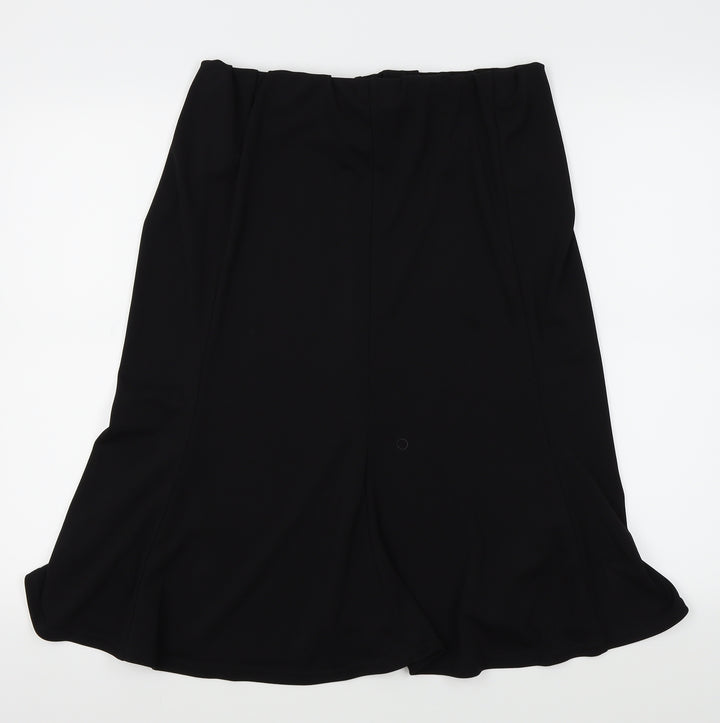 Preworn Womens Black   Pleated Skirt Size 30 in