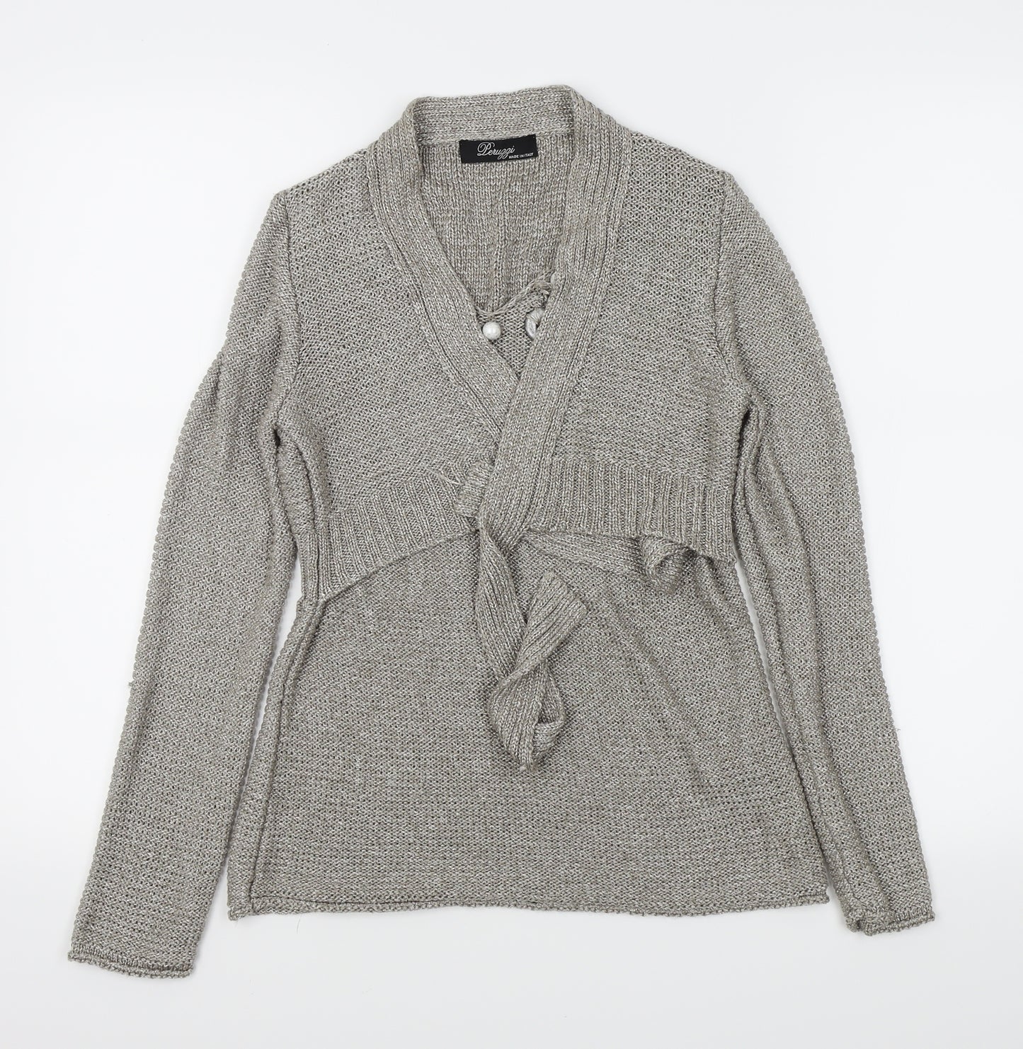 leuggi Womens Grey   Basic T-Shirt Size S  - cardigan/top